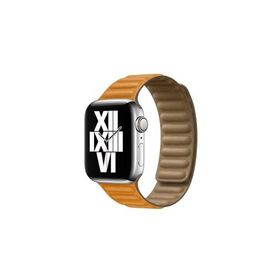 PSR aksesuar Watch Ultra 49 mm Uyumlu KRD-34 Turuncu Deri Strap Kayış Kordon