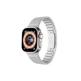 PSR aksesuar Watch Ultra 49 mm Uyumlu KRD-35 Gri Metal Strap Kayış Kordon