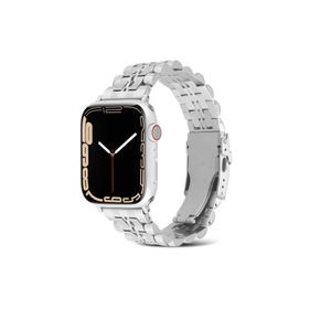 PSR aksesuar Watch Ultra 49 mm Uyumlu KRD-54 Gümüş Metal Strap Kayış Kordon