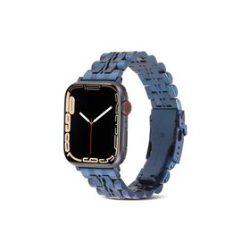 PSR aksesuar Watch Ultra 49 mm Uyumlu KRD-54 Lacivert Metal Strap Kayış Kordon