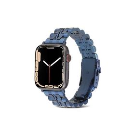 PSR aksesuar Watch Ultra 49 mm Uyumlu KRD-54 Lacivert Metal Strap Kayış Kordon