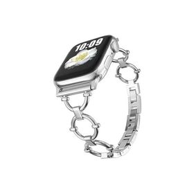 PSR aksesuar Watch Ultra 49 mm Uyumlu KRD-56 Gümüş Metal Strap Kayış Kordon