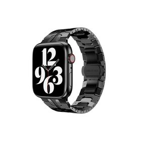 PSR aksesuar Watch Ultra 49 mm Uyumlu KRD-63 Siyah Metal Strap Kayış Kordon