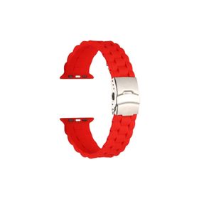 PSR aksesuar Watch Ultra 49 mm Uyumlu KRD-72 Kırmızı Strap Kayış Kordon