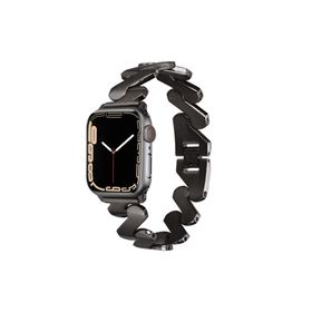PSR aksesuar Watch Ultra 49 mm Uyumlu KRD-80 Siyah Metal Strap Kayış Kordon