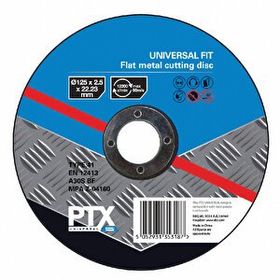 PTX 125 mm Düz Metal Kesme Diski