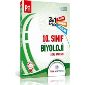 Puan Yayınları 10. Sınıf Biyoloji 3'ü 1 Arada Soru Bankası