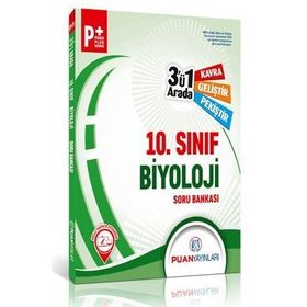 Puan Yayınları 10. Sınıf Biyoloji 3'ü 1 Arada Soru Bankası