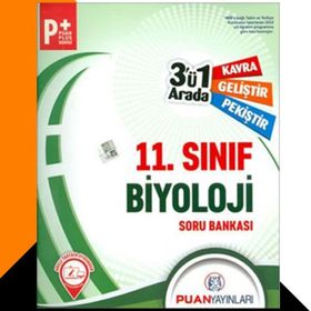 Puan Yayınları 11. Sınıf Biyoloji 3'ü 1 Arada Soru Bankası