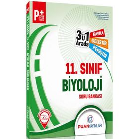 Puan Yayınları 11. Sınıf Biyoloji 3'ü 1 Arada Soru Bankası
