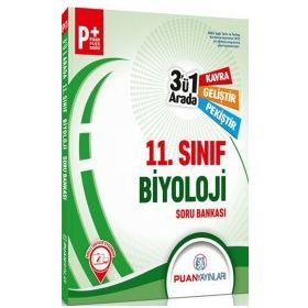 Puan Yayınları 11. Sınıf Biyoloji 3'ü 1 Arada Soru Bankası