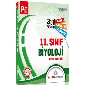 Puan Yayınları 11. Sınıf Biyoloji 3'ü 1 Arada Soru Bankası