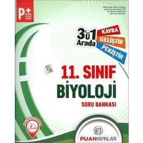 Puan Yayınları 11. Sınıf Biyoloji 3'ü 1 Arada Soru Bankası