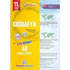 Puan Yayınları 11.Sınıf Coğrafya Yaprak Test