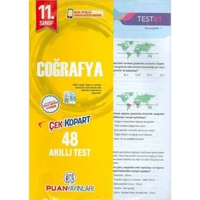 Puan Yayınları 11.Sınıf Coğrafya Yaprak Test