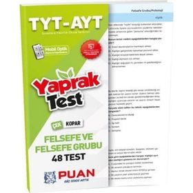 Puan Yayınları 2021 TYT AYT Felsefe ve Felsefe Grubu Yaprak Test