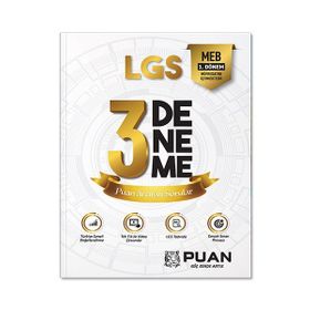 Puan Yayınları 8. Sınıf 1. Dönem LGS 3 Deneme