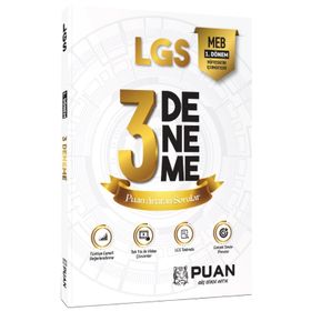 Puan Yayınları 8. Sınıf 1. Dönem LGS 3 Deneme