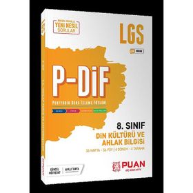 Puan Yayınları 8. Sınıf Din Kültürü Lgs P-Dif Yeni Nesil