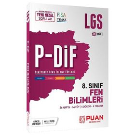 Puan Yayınları 8. Sınıf Fen Bilimleri Lgs P-Dif Yeni Nesil