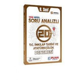 Puan Yayınları 8. Sınıf LGS T.C. İnkılap Tarihi ve Atatürkçülük Soru Analizli 20+1 Deneme