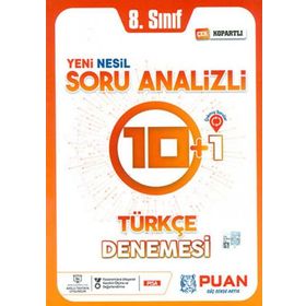 Puan Yayınları 8. Sınıf Lgs Türkçe 10+1 Deneme
