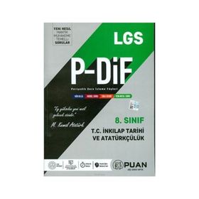 Puan Yayınları 8. Sınıf T.C İnkılap Tarihi Lgs P-Dif Konu Anlatımlı