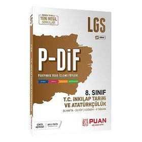Puan Yayınları 8. Sınıf T.C İnkılap Tarihi Lgs P-Dif Konu Anlatımlı