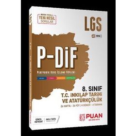 Puan Yayınları 8. Sınıf T.C İnkılap Tarihi Lgs P-Dif Konu Anlatımlı