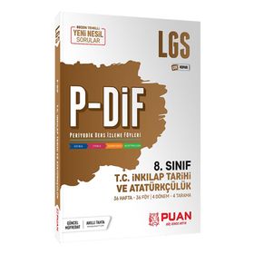 Puan Yayınları 8. Sınıf T.C İnkılap Tarihi Lgs P-Dif Konu Anlatımlı