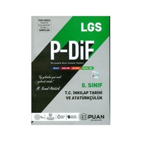 Puan Yayınları 8. Sınıf T.C İnkılap Tarihi Lgs P-Dif Konu Anlatımlı