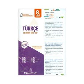 Puan Yayınları 8. Sınıf Türkçe Yaprak Test