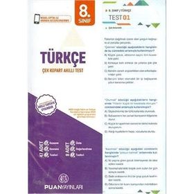 Puan Yayınları 8. Sınıf Türkçe Yaprak Test