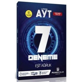Puan Yayınları Ayt Eşit Ağırlık 7 Deneme