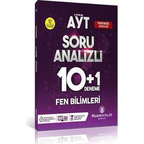 Puan Yayınları Ayt Fen Bilimleri Soru Analizi 10 + 1 Deneme
