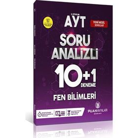 Puan Yayınları Ayt Fen Bilimleri Soru Analizi 10 + 1 Deneme