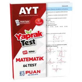 Puan Yayınları Ayt Matematik Çek Kopart Test
