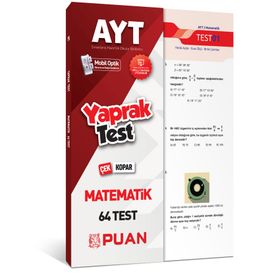 Puan Yayınları AYT Matematik Yaprak Test