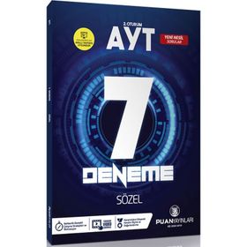 Puan Yayınları AYT Sözel Video Çözümlü 7 Deneme