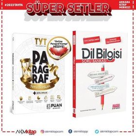 Puan Yayınları Tyt Paragraf ve Akm Dil Bilgisi Soru Bankası Seti 2 Kitap
