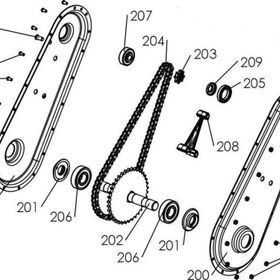 Pubert Vario No-208 Zincir Sacı Ara Takozu
