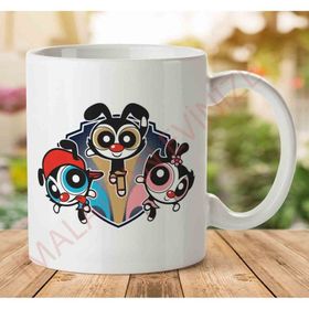 Puffmaniacs Power Puff Girls Animaniacs Mashup Baskılı Kupa