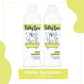 Puffy Love Hayvan Dostu Uzun Tüylü 2x370 ML Köpek Şampuanı