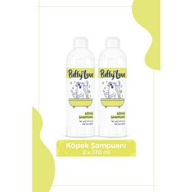 Puffy Love Hayvan Dostu Uzun Tüylü 2x370 ML Köpek Şampuanı