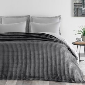 Puffy Trinity Tek Kişilik Wellsoft Antrasit 150 x 220 cm Battaniye