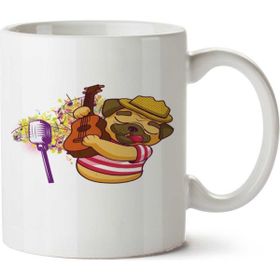 Pug Artista Baskılı Kupa Bardak