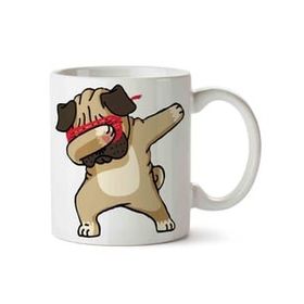 Pug Puppy Dab Dabbing Baskılı Kupa