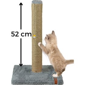 Pugalo 52 cm Çok Renkli Catnipli Jüt Lüx Kedi Tırmalama Tahtası