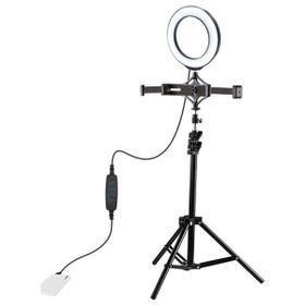 Puluz 1.1 mt 6.2 cm Led Işık Stand Çift Telefon Tutucu