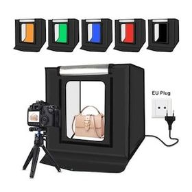 Puluz Profesyonel 40 x 40 cm LED Işıklı Ürün Fotoğraf Çekim Çadırı